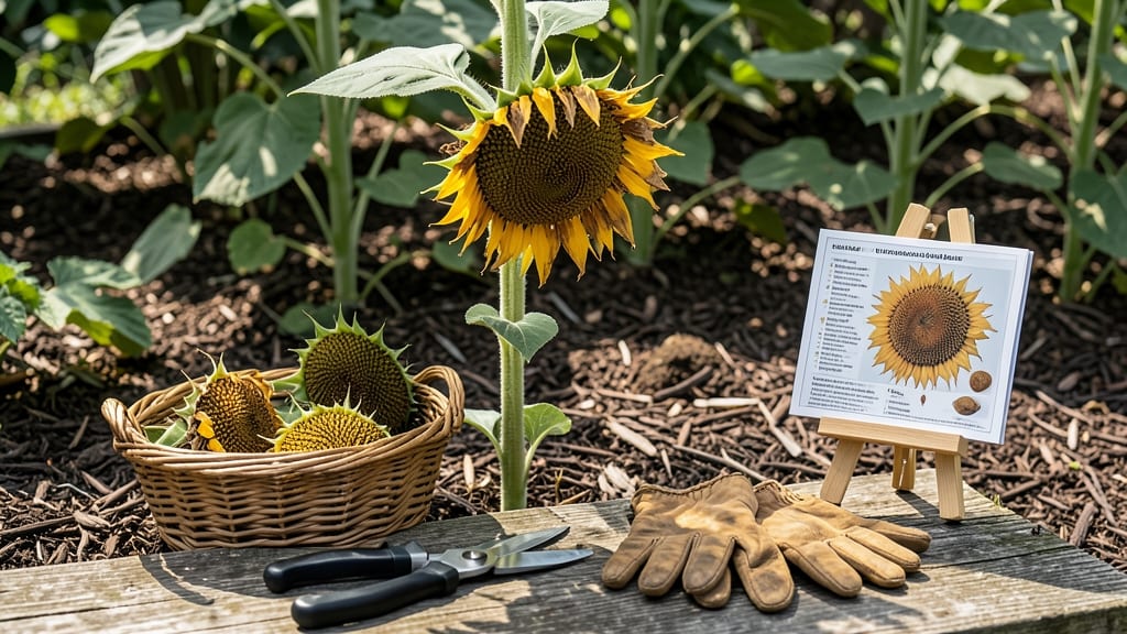 When to Harvest Sunflower Heads: 3 Touch Tests for Crisp Petals and Dense Seed Clusters