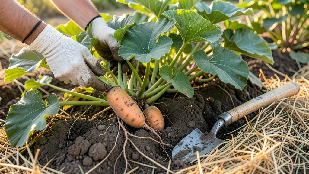 Sweet Potato Harvest Time: Leaf Color Shift & Soil Check Triggers