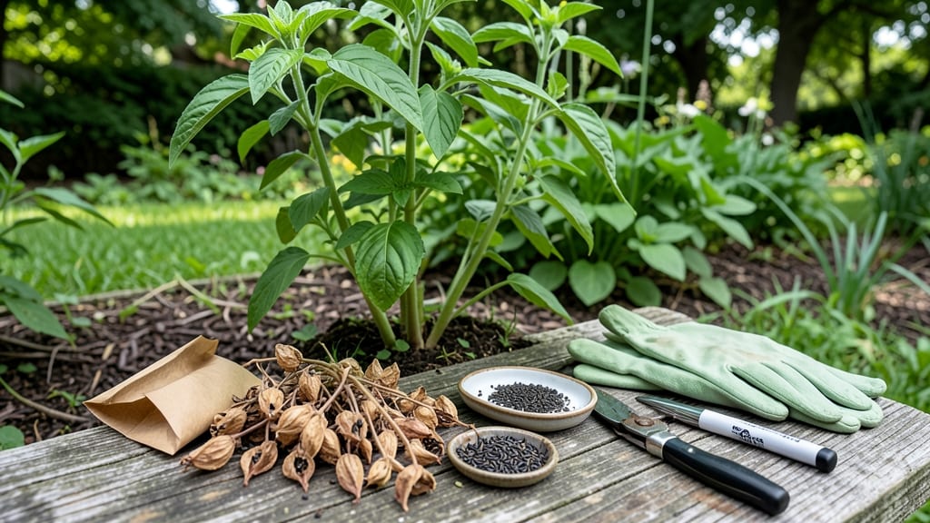 How to Harvest Basil Seeds: When Flowers Turn Brown & Pods Crack Open