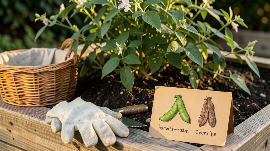 When to Harvest Edamame Beans: Pods Crack Under Pressure (3 Tactile Tests)