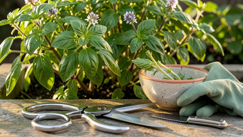 How to Harvest Fresh Basil: Pinch-and-Snip Method for Lush Regrowth