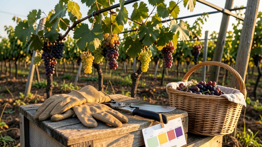 When to Harvest Grapes: Berry Color Shift & Sugar Test Guide