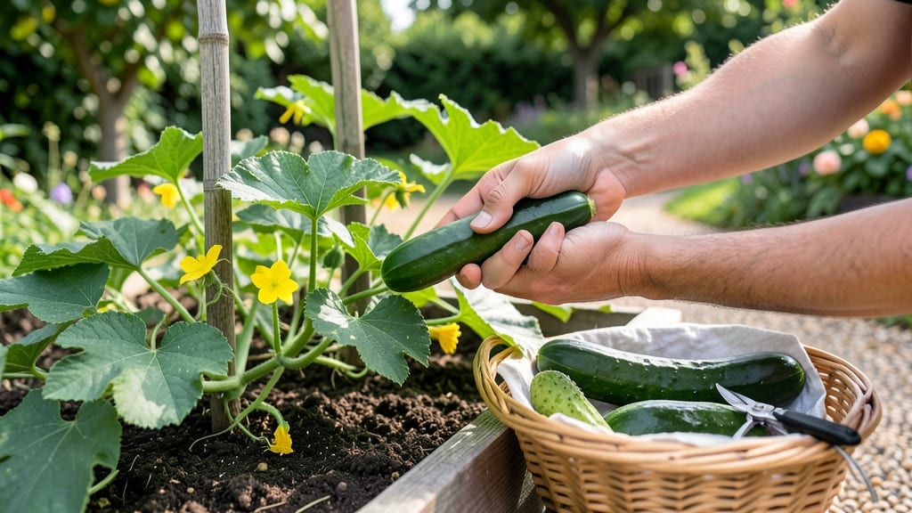 When to Pick Cucumbers From Garden: 3 Tactile Tests for Crunchy Perfection