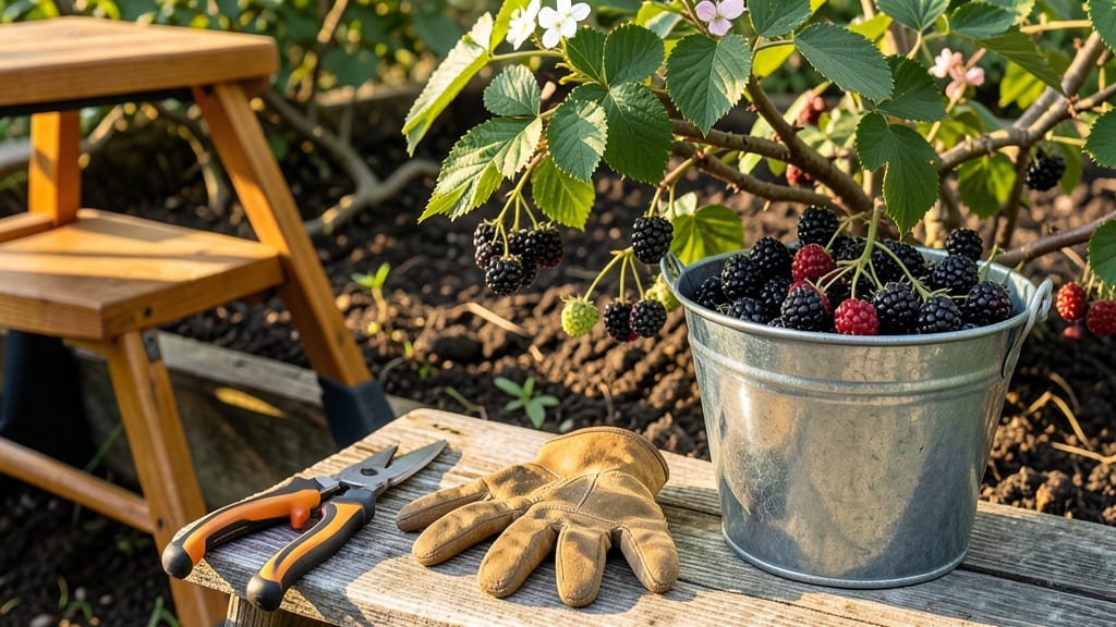 Blackberry Harvest Season in Summer Northern Hemisphere: When Berries Turn Black and Taste Richest