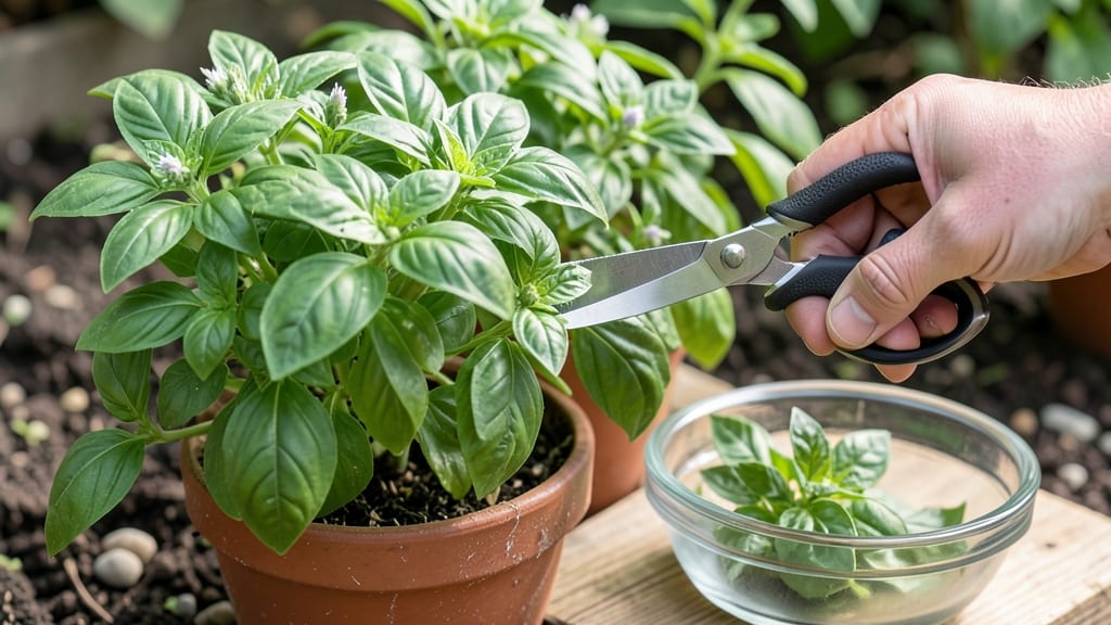 How to Harvest Basil So It Keeps Growing: Pinch-and-Prune Method for Nonstop Regrowth