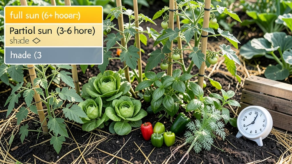 How Many Hours of Sunlight Does a Vegetable Garden Need: Crop-Specific Ranges for Peak Growth