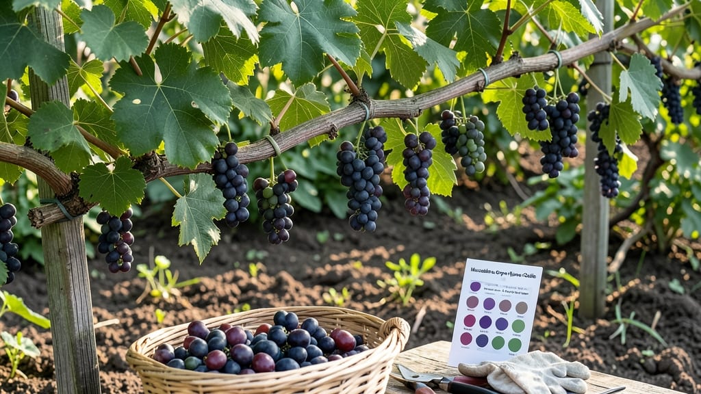 When to Harvest Muscadine Grapes: Berry Color, Skin Slip, and Sugar Test Tricks