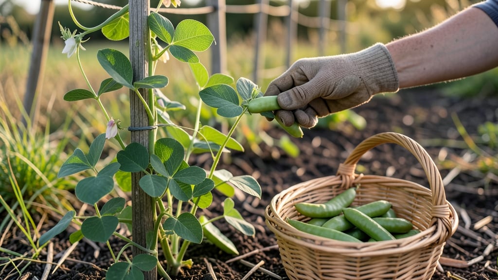 When to Harvest Pea Pods: Twist-and-Snap Test for Sweetest Yield