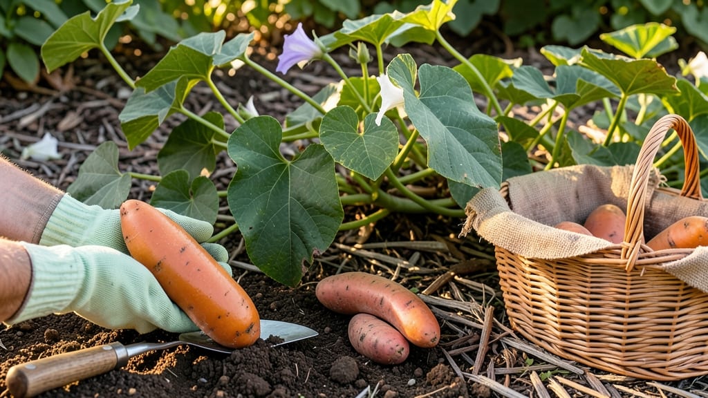 When to Pick Sweet Potatoes From the Garden: Skin Slip Test & Moon Phase Triggers