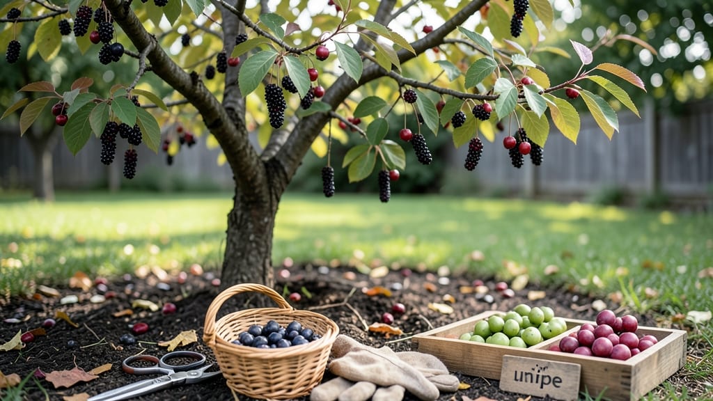 When to Harvest Chokecherries: Berry Color Shift & Seed Maturity Test