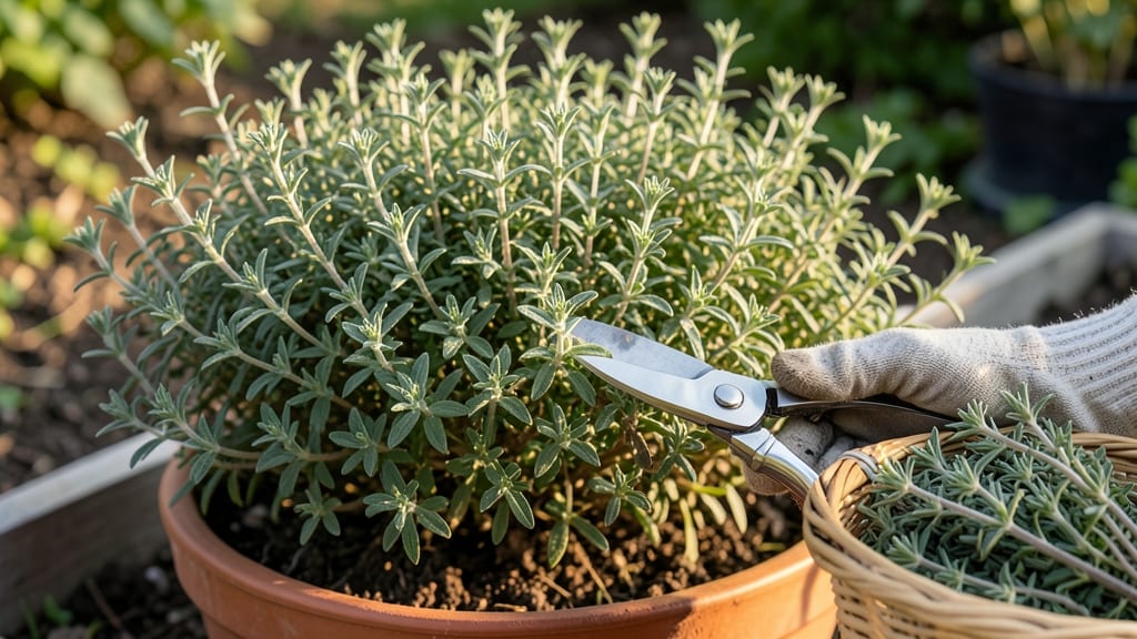 How to Harvest Thyme So It Keeps Growing: Trim-and-Regrow Technique