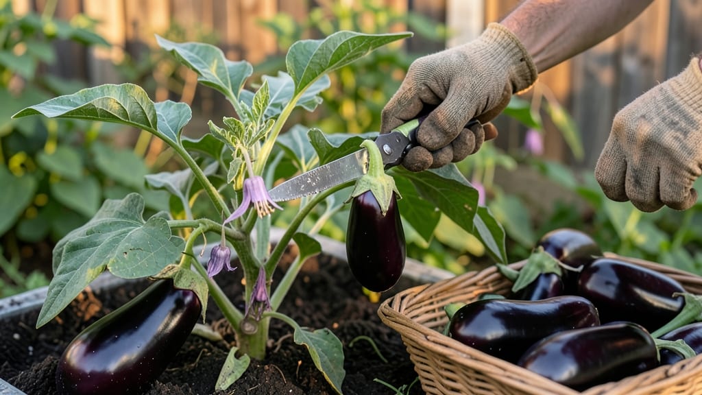 How to Harvest Eggplant: 3 Tactile Tricks for Perfect Picks
