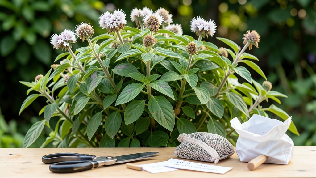 How to Harvest Thai Basil Seeds: When Flowers Turn Brown and Drop Naturally
