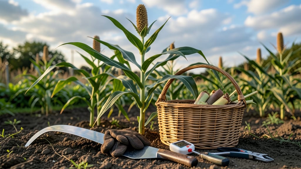 When to Harvest Sorghum: Check for Golden Seed Heads and Hard Kernels