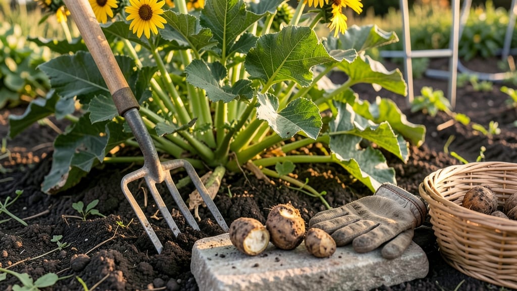 When to Harvest Sunchokes: Knobby Fingers and Soil Resistance Test