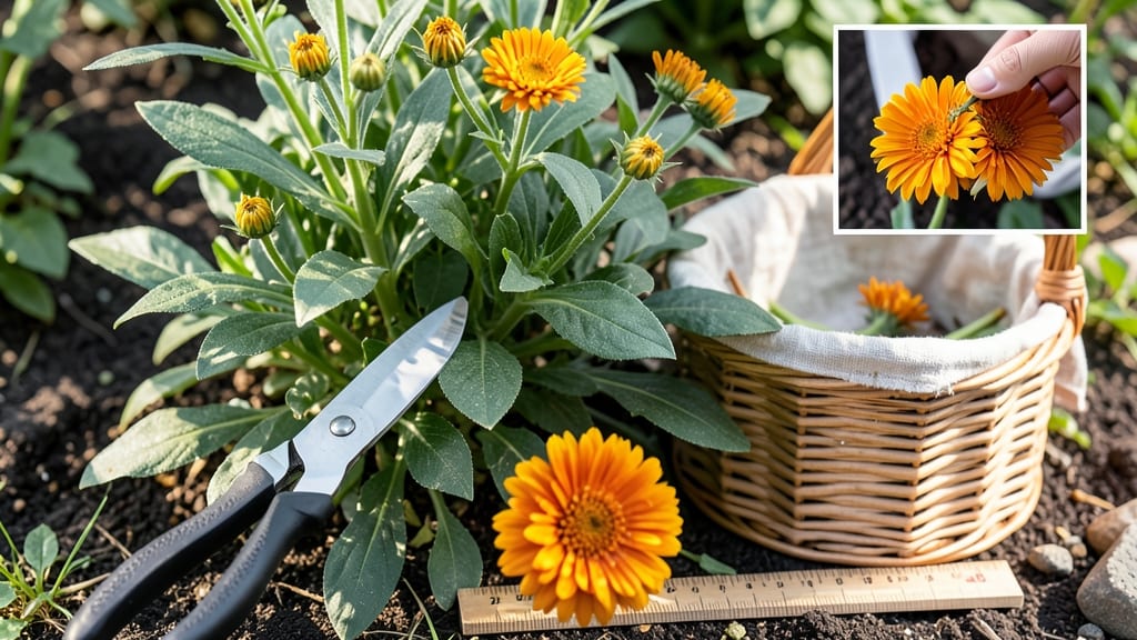 When to Harvest Calendula Flowers: Petal Color Shift & Stem Flex Test