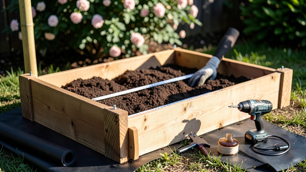 2x4 Raised Garden Bed Plans: Free Blueprint for 4x8-Foot Frame with Built-In Drainage