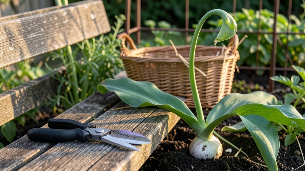 Garlic Scapes Harvest Time: When to Cut for Regrowth & Flavor Boost