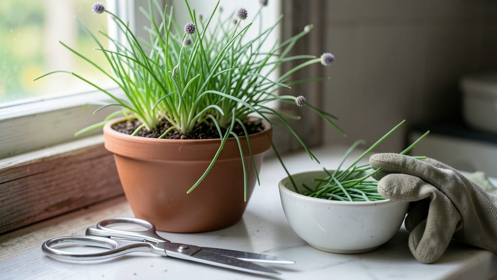How to Harvest Chives: Snip-and-Regrow Method for Year-Round Supply