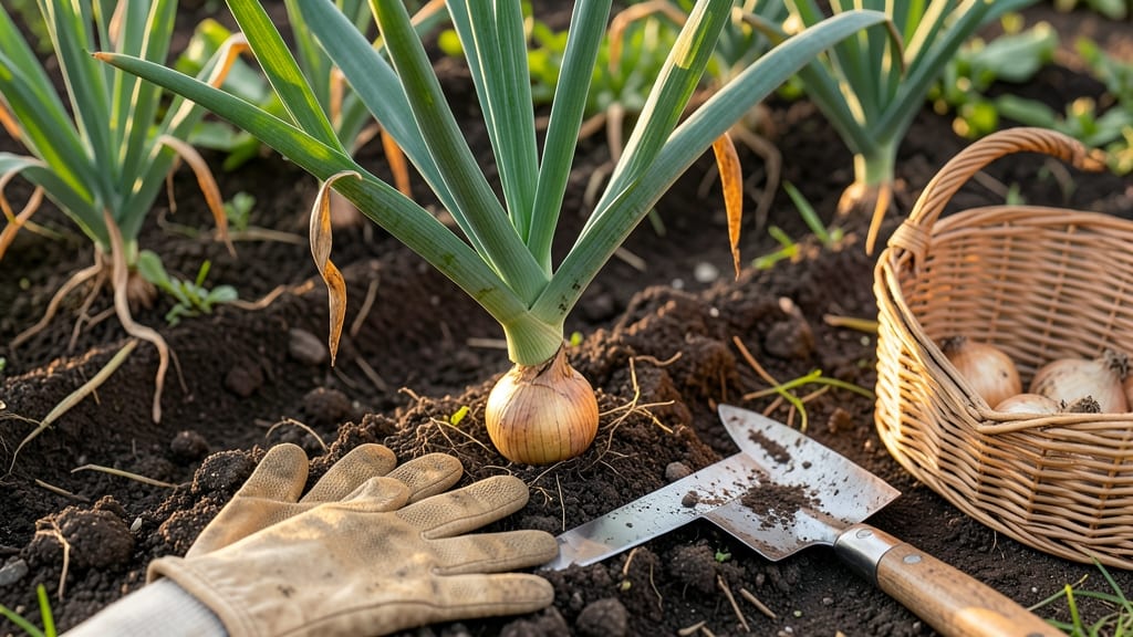 Decide It's Time to Harvest Onion Bulbs: 3 Non-Invasive Tests for Perfect Storage Quality