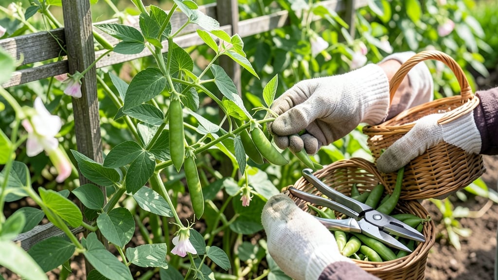 How to Harvest Green Peas: Pod Size & Color Check for Peak Flavor